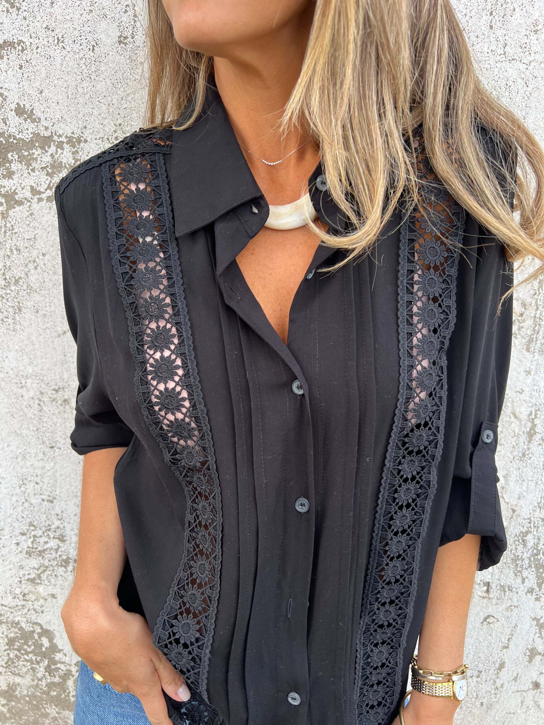 Vintage Style Lace Shirt