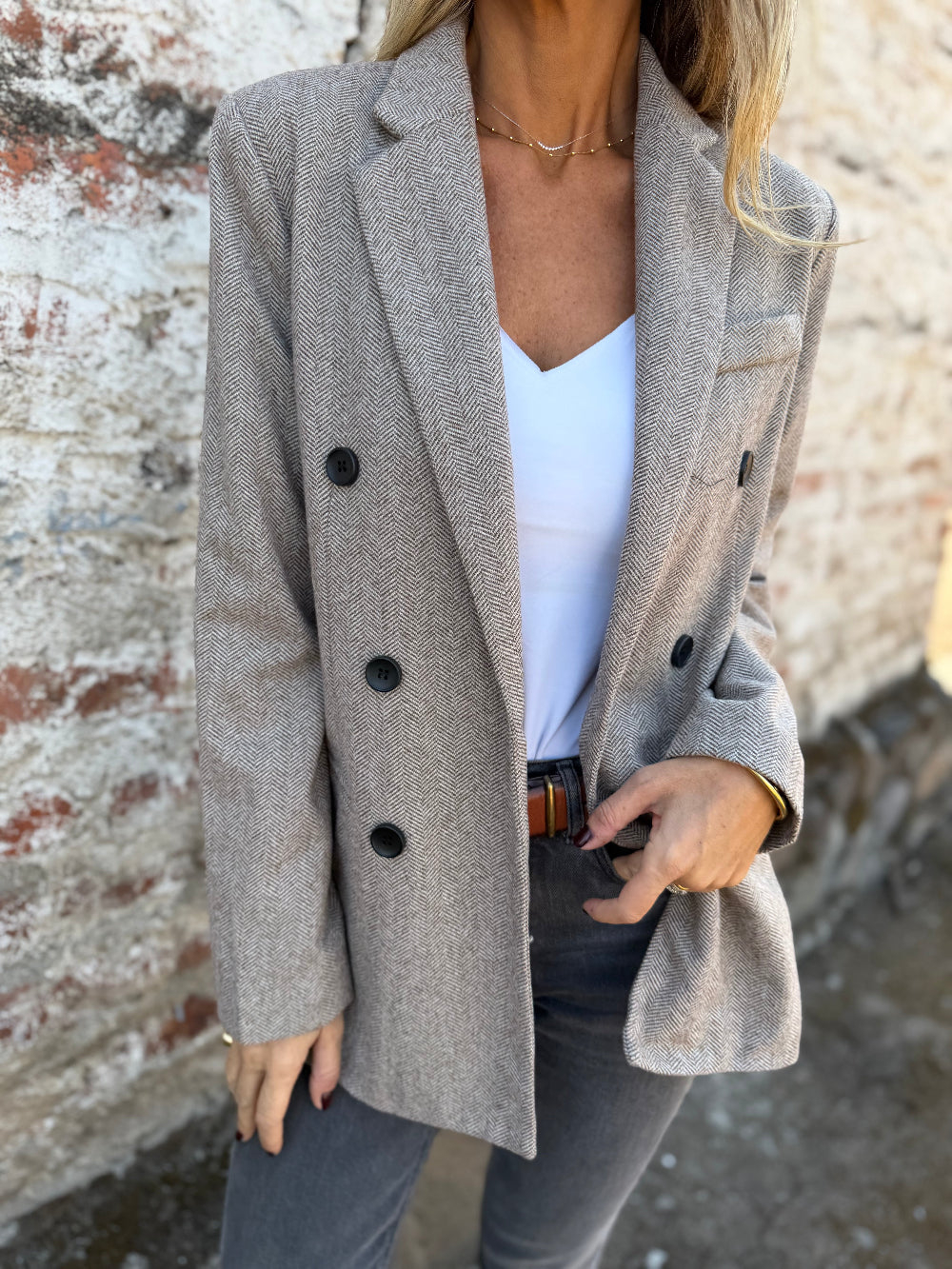 Double Breasted Saville Blazer