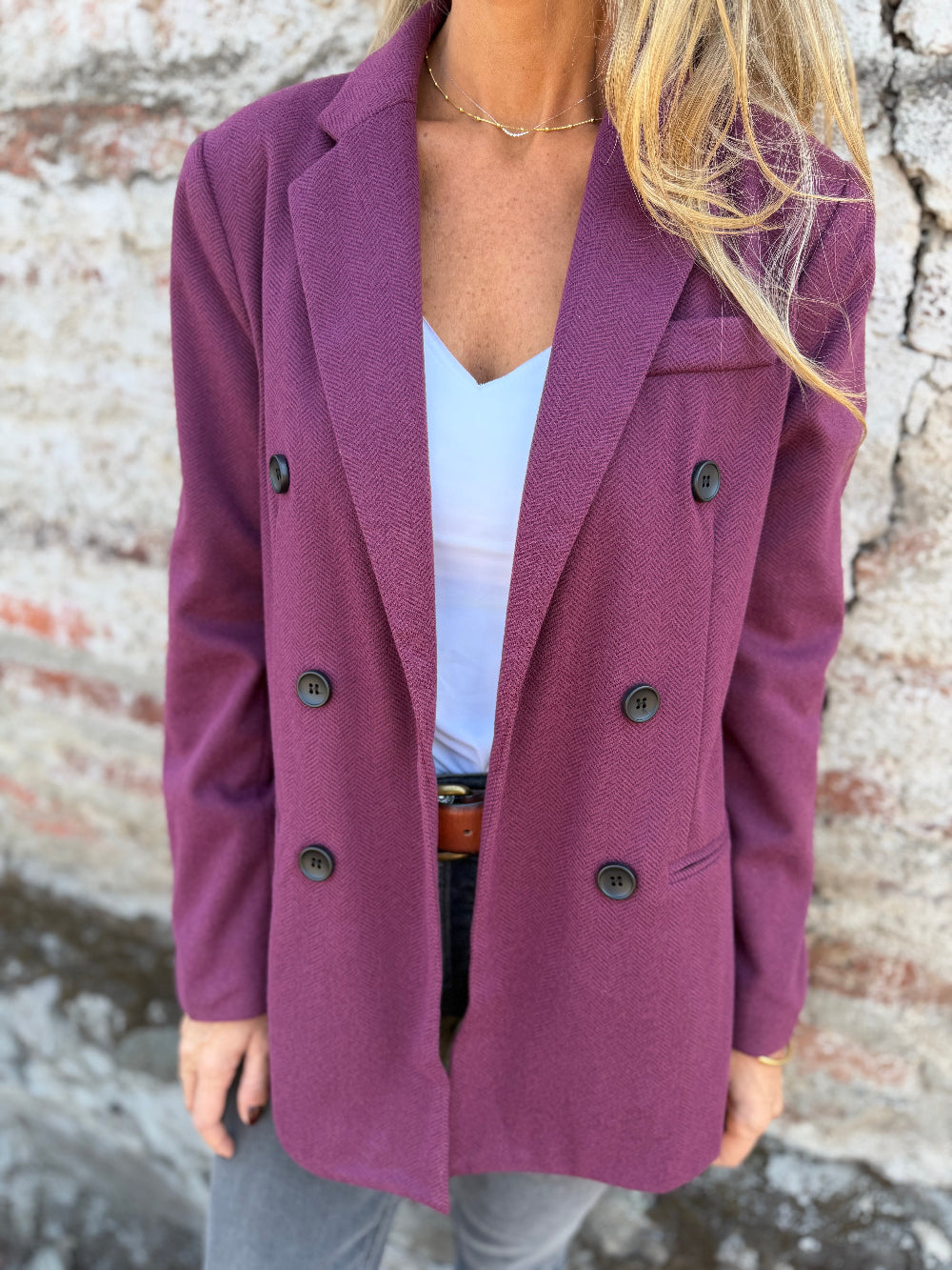 Double Breasted Saville Blazer