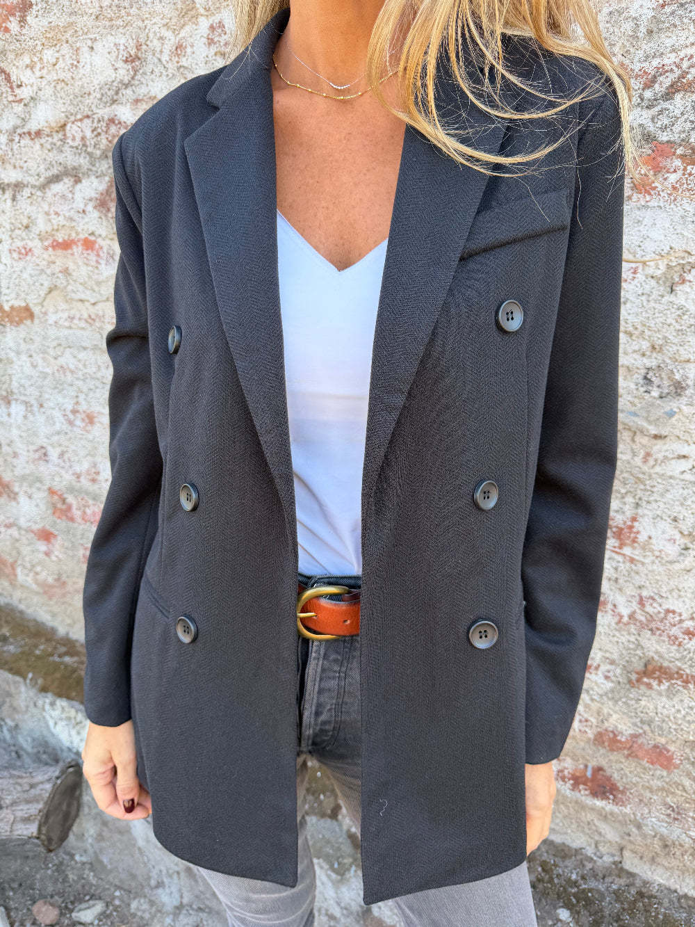 Double Breasted Saville Blazer