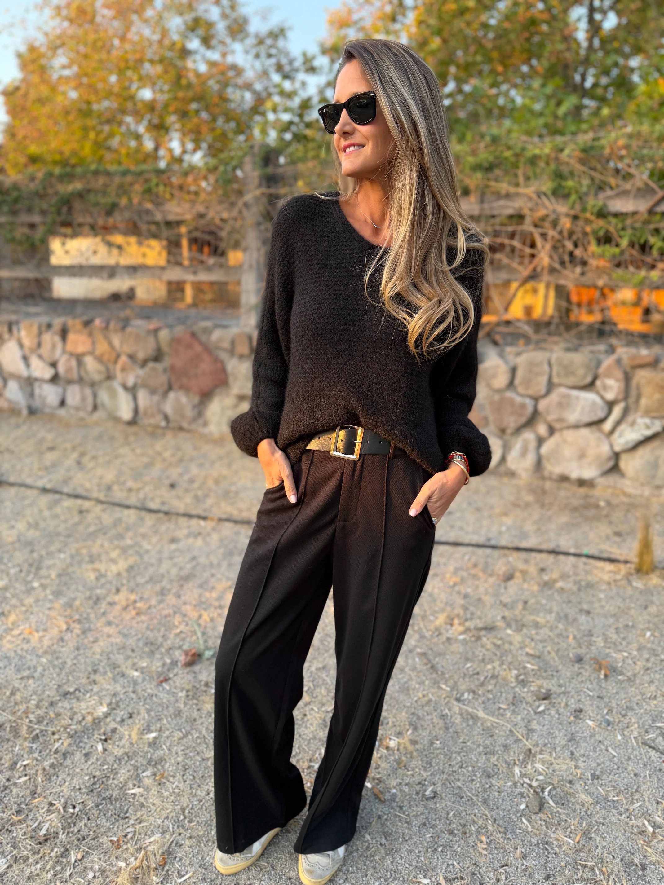 CLEARANCE SALE🔥Stretch Waist Dress Pants with Belt