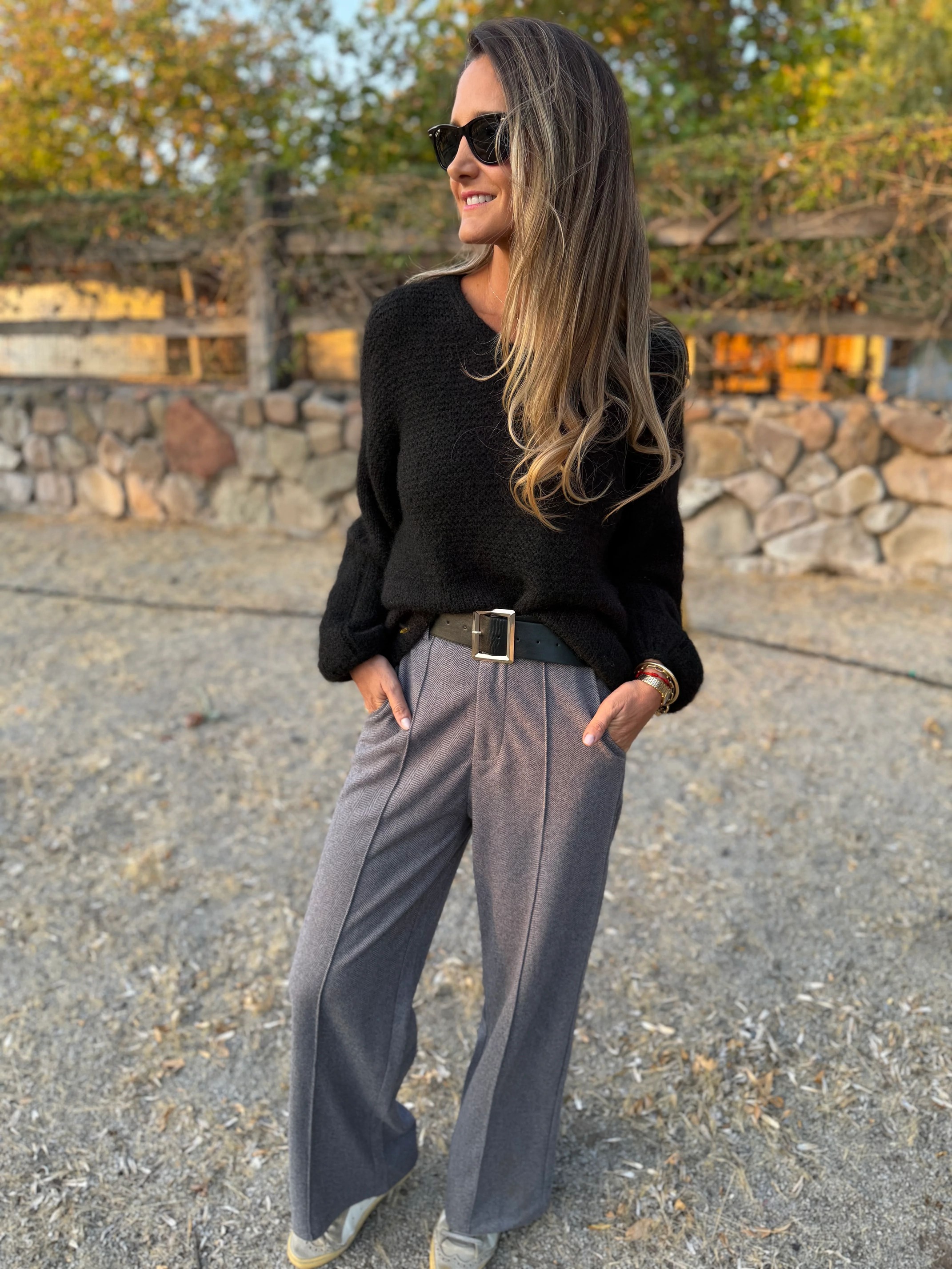 CLEARANCE SALE🔥Stretch Waist Dress Pants with Belt