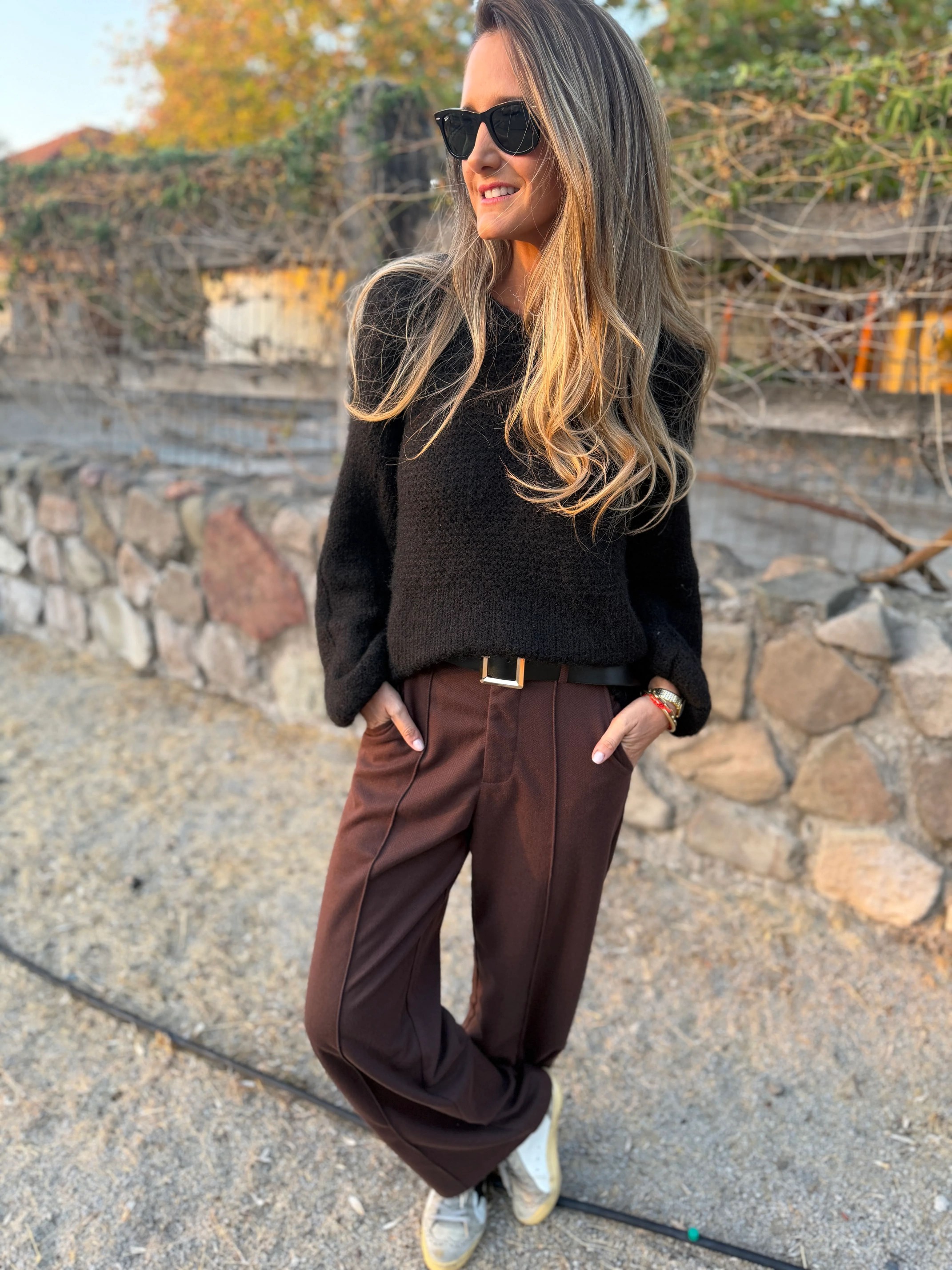 CLEARANCE SALE🔥Stretch Waist Dress Pants with Belt