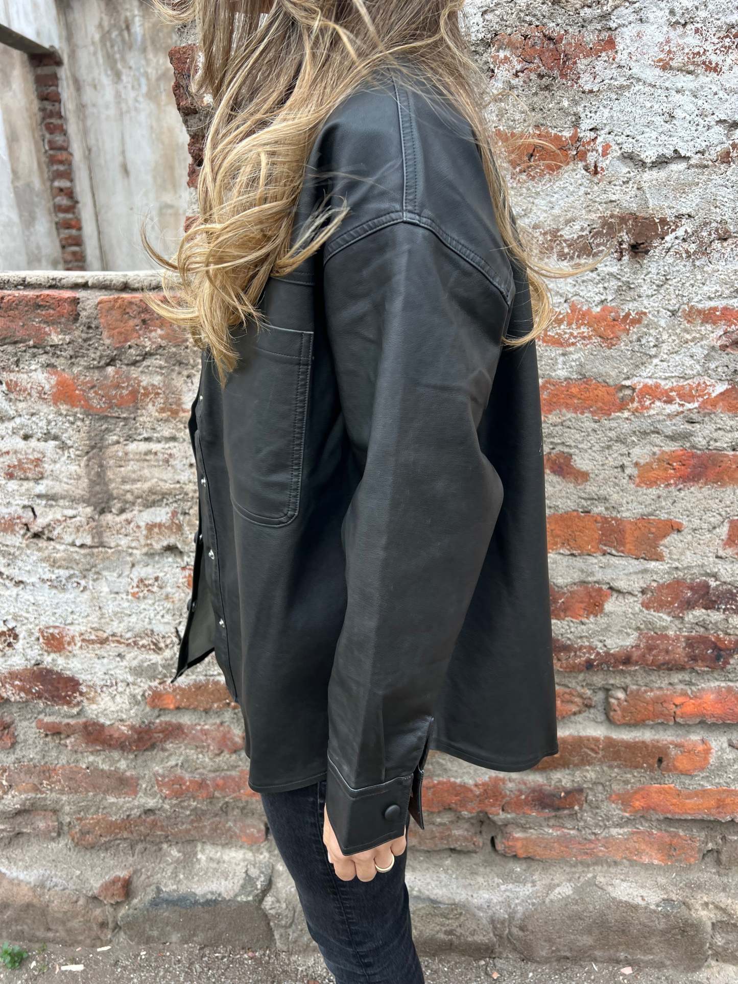 Eco-Leather Overshirt