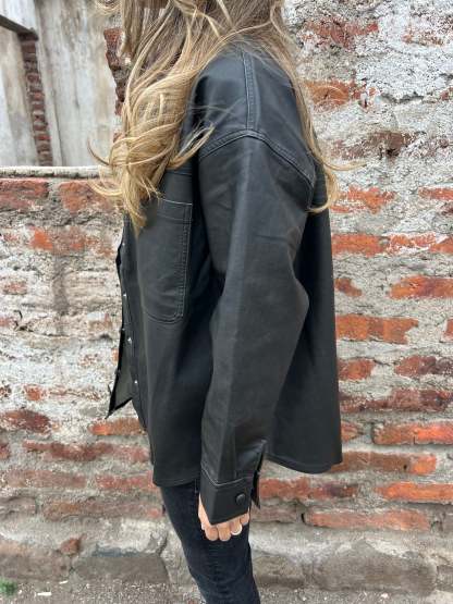 Eco-Leather Overshirt