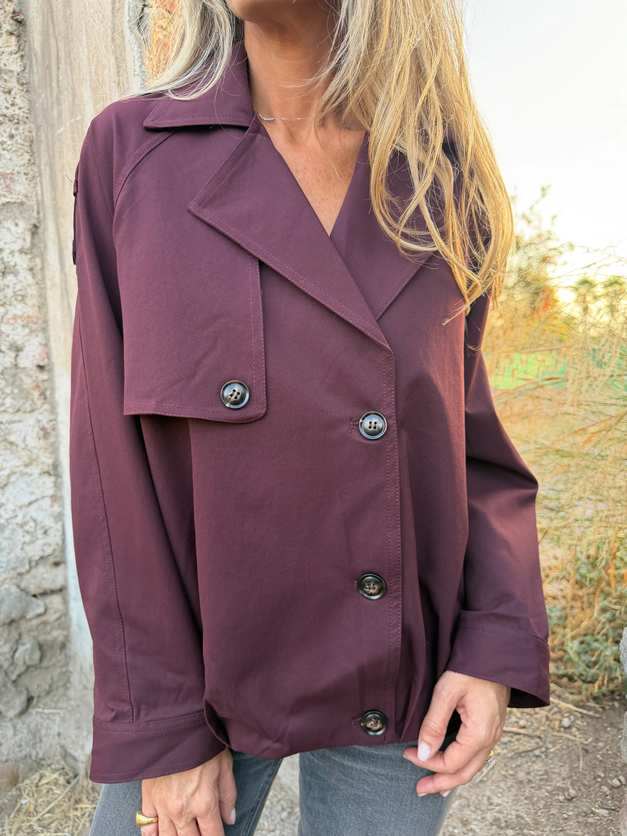 Women's Classic Short Trench Coat