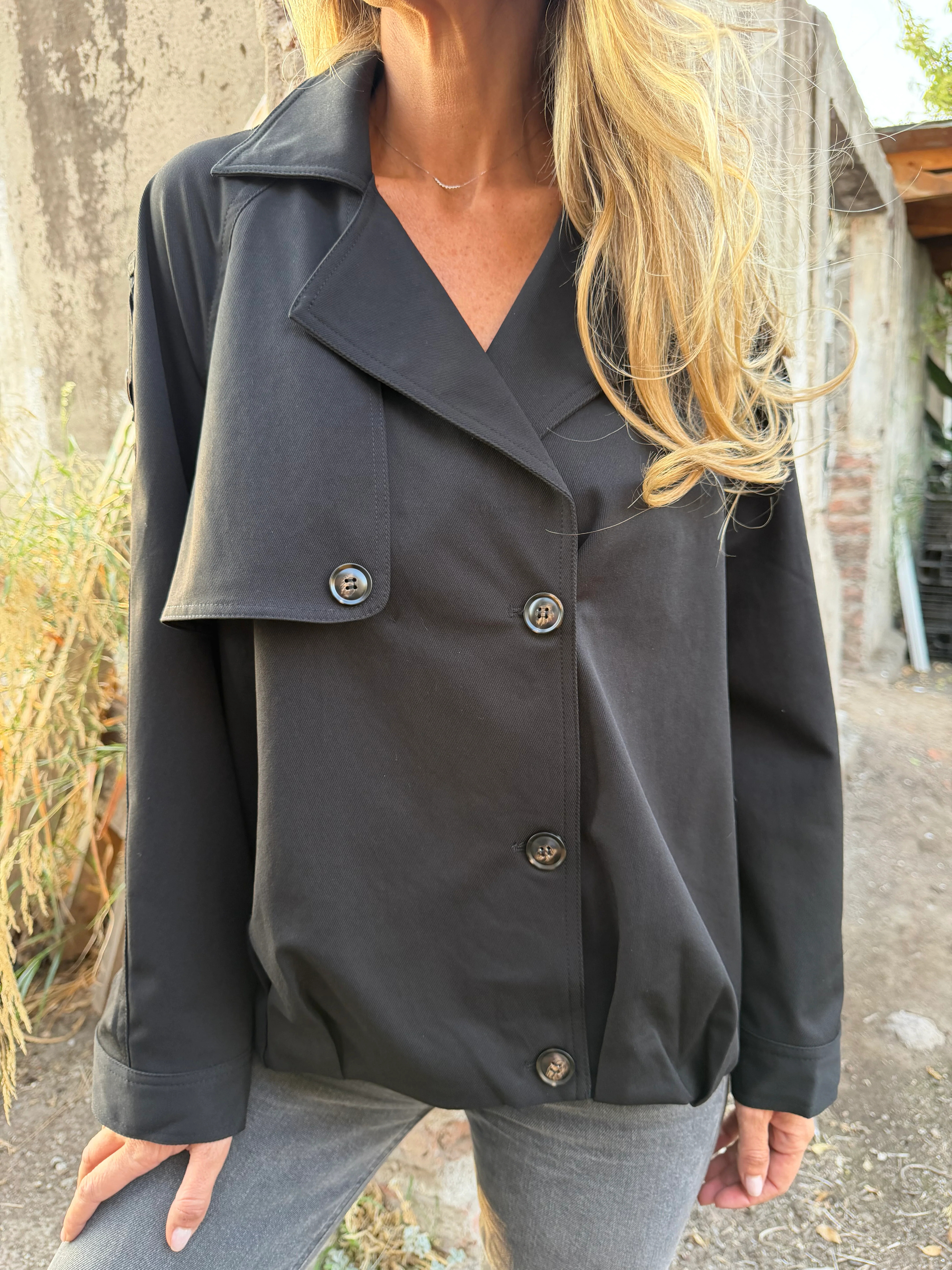 Women's Classic Short Trench Coat
