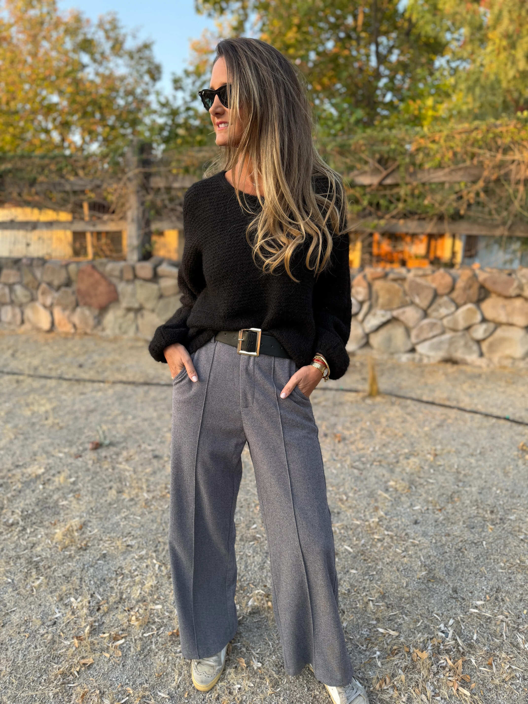 CLEARANCE SALE🔥Stretch Waist Dress Pants with Belt