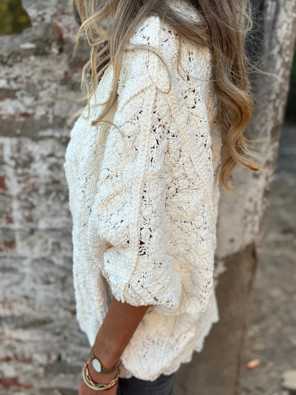 CLEARANCE SALE🔥Soft Chenille Macramé Cape