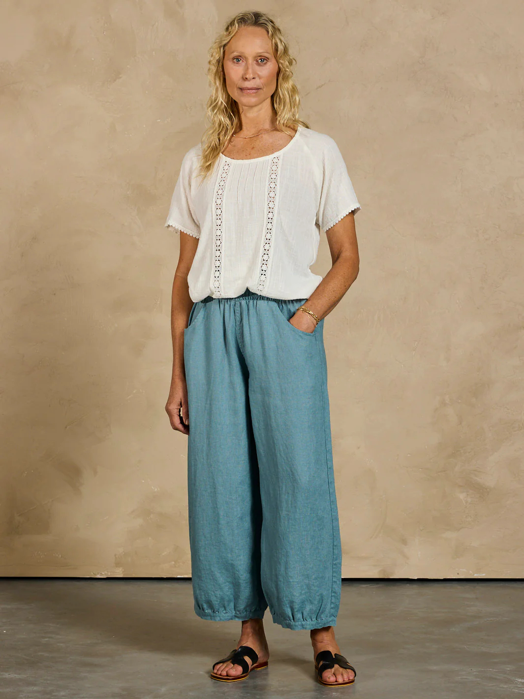 Sadhu French Linen Pants Flax