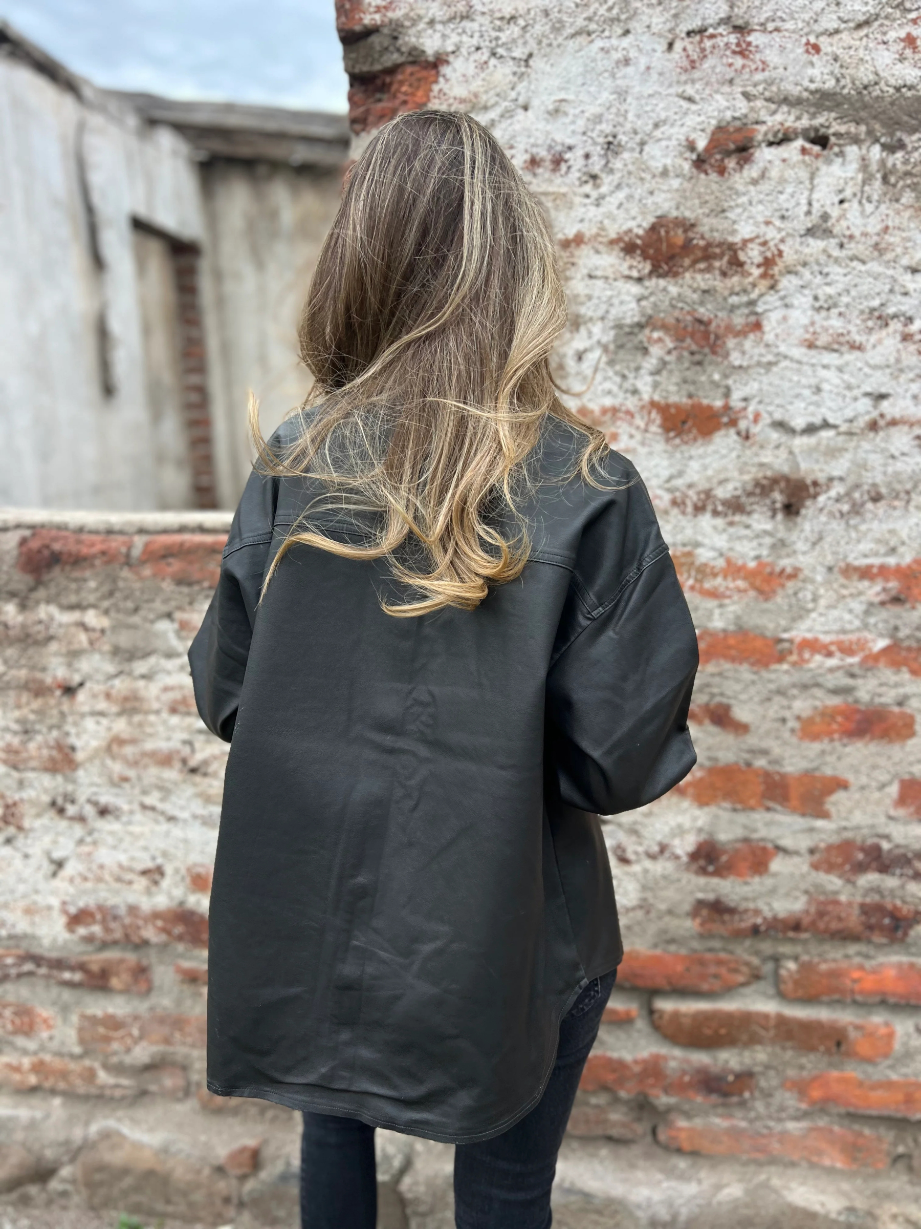 Eco-Leather Overshirt