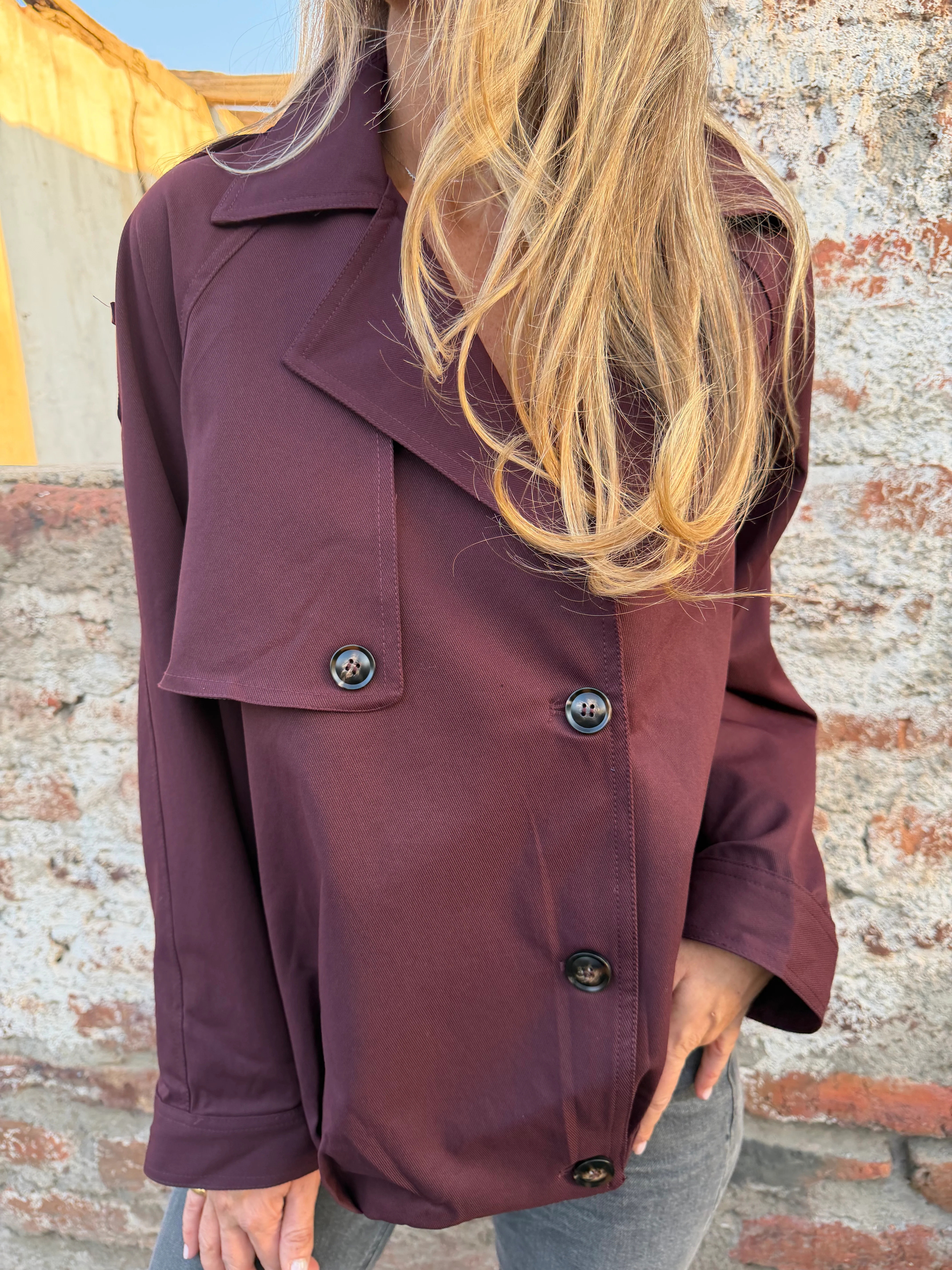 Women's Classic Short Trench Coat
