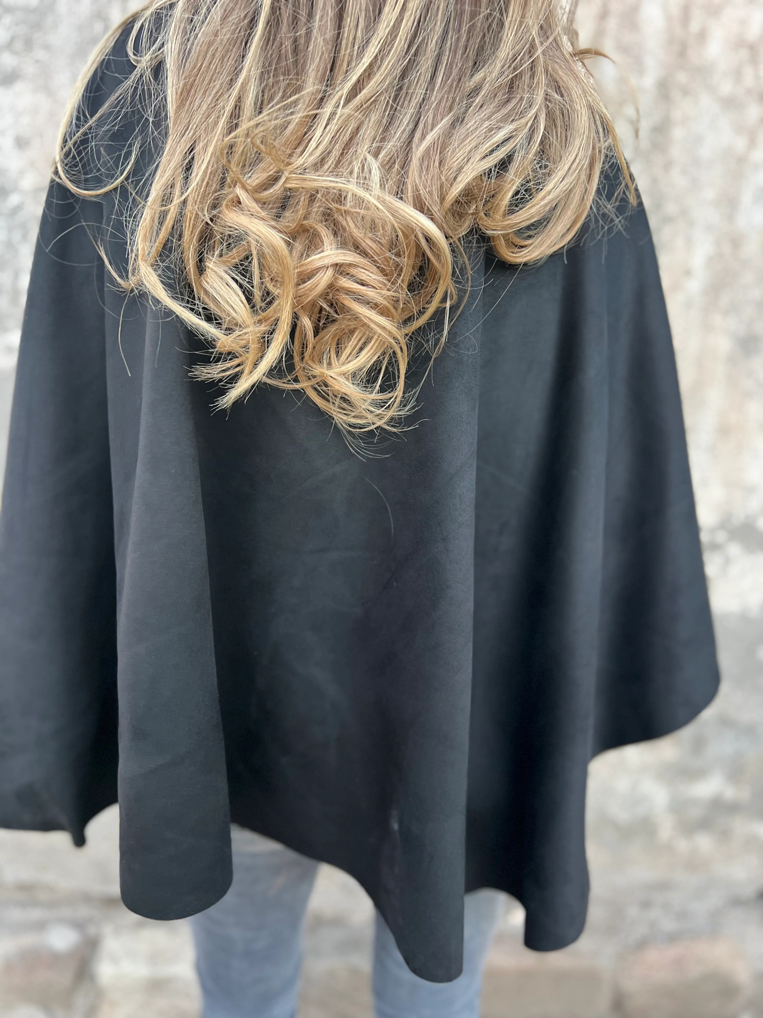 CLEARANCE SALE🔥V-Neck Faux Suede Poncho Cape