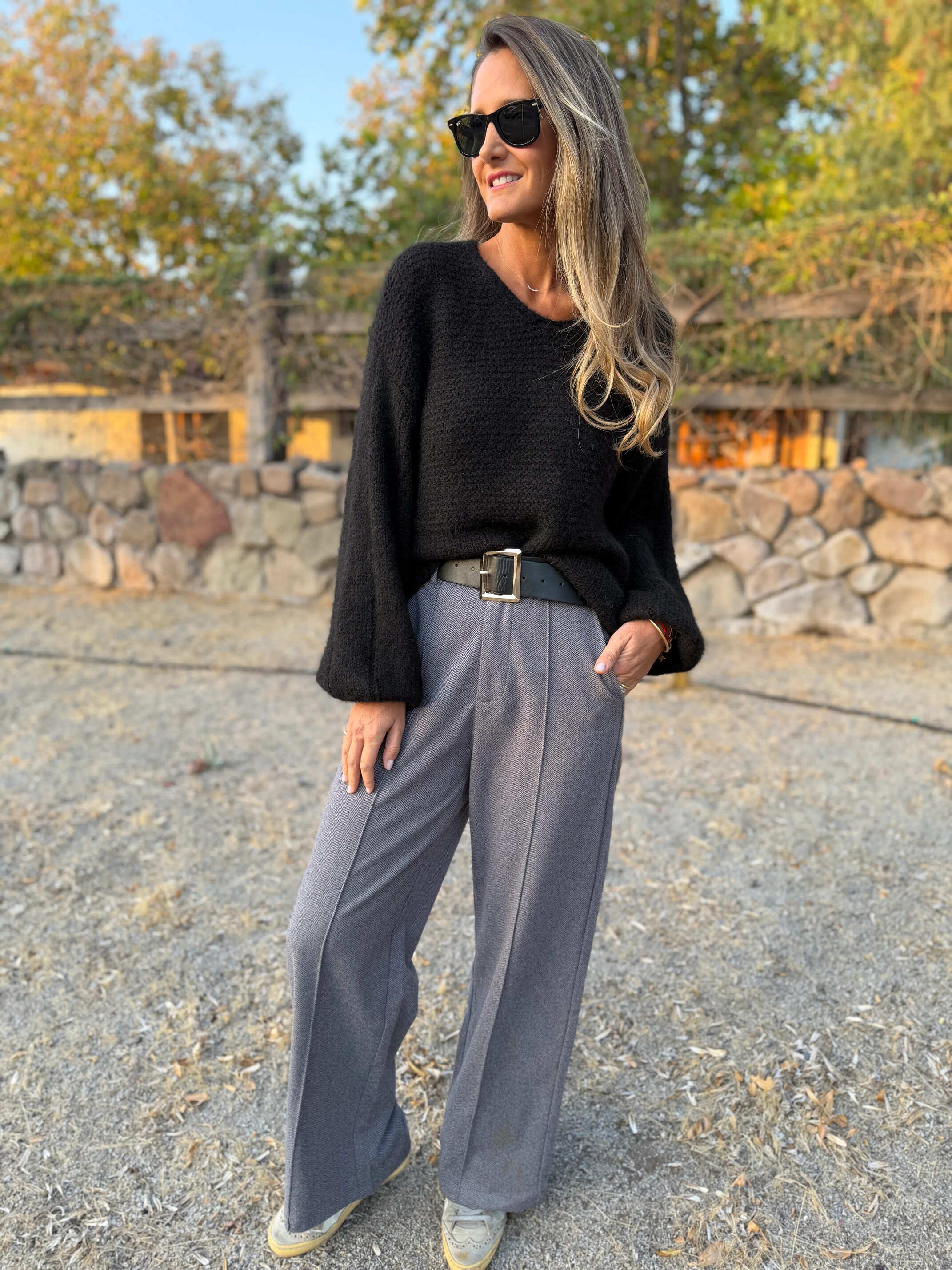 CLEARANCE SALE🔥Stretch Waist Dress Pants with Belt