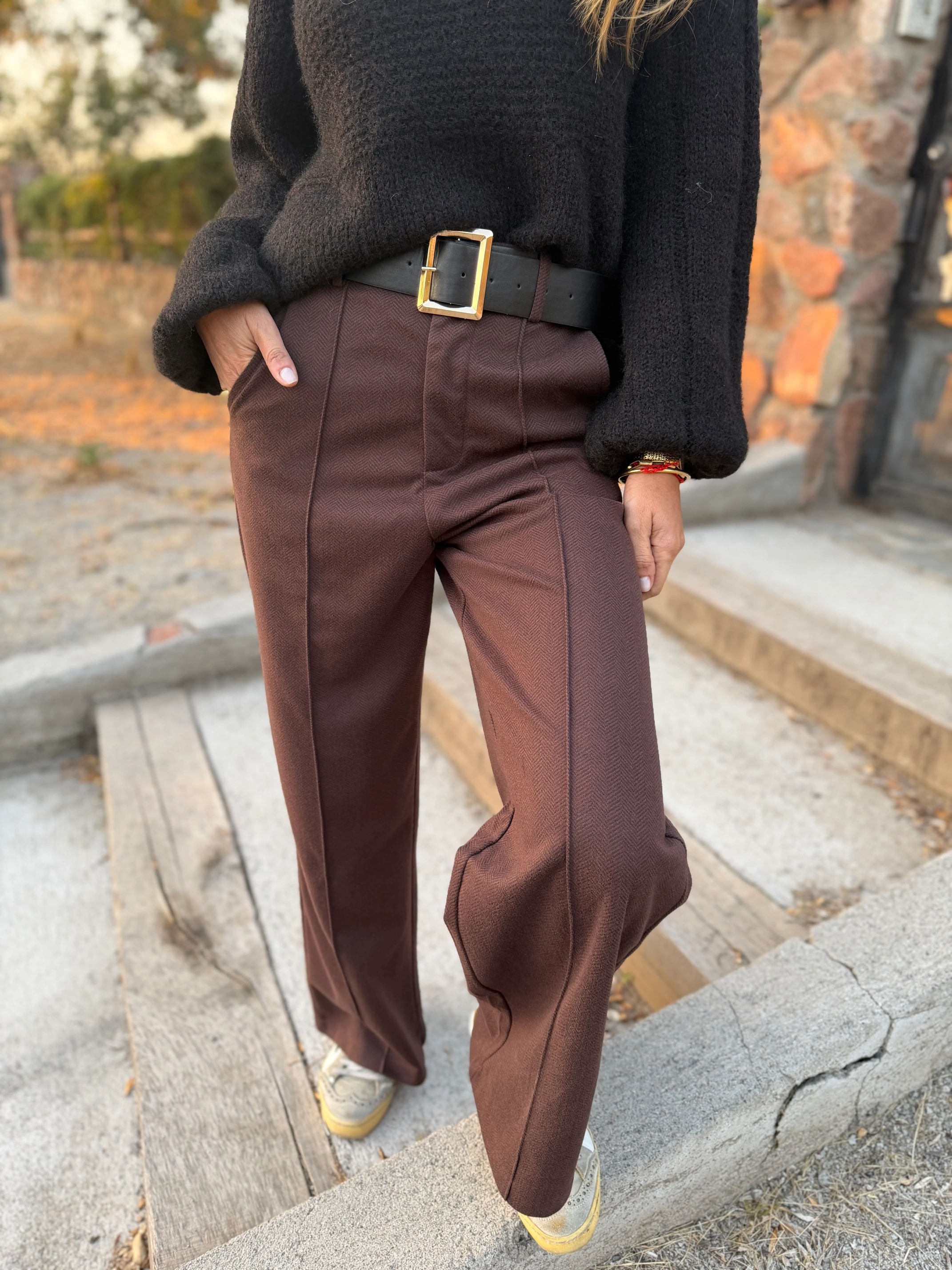 CLEARANCE SALE🔥Stretch Waist Dress Pants with Belt