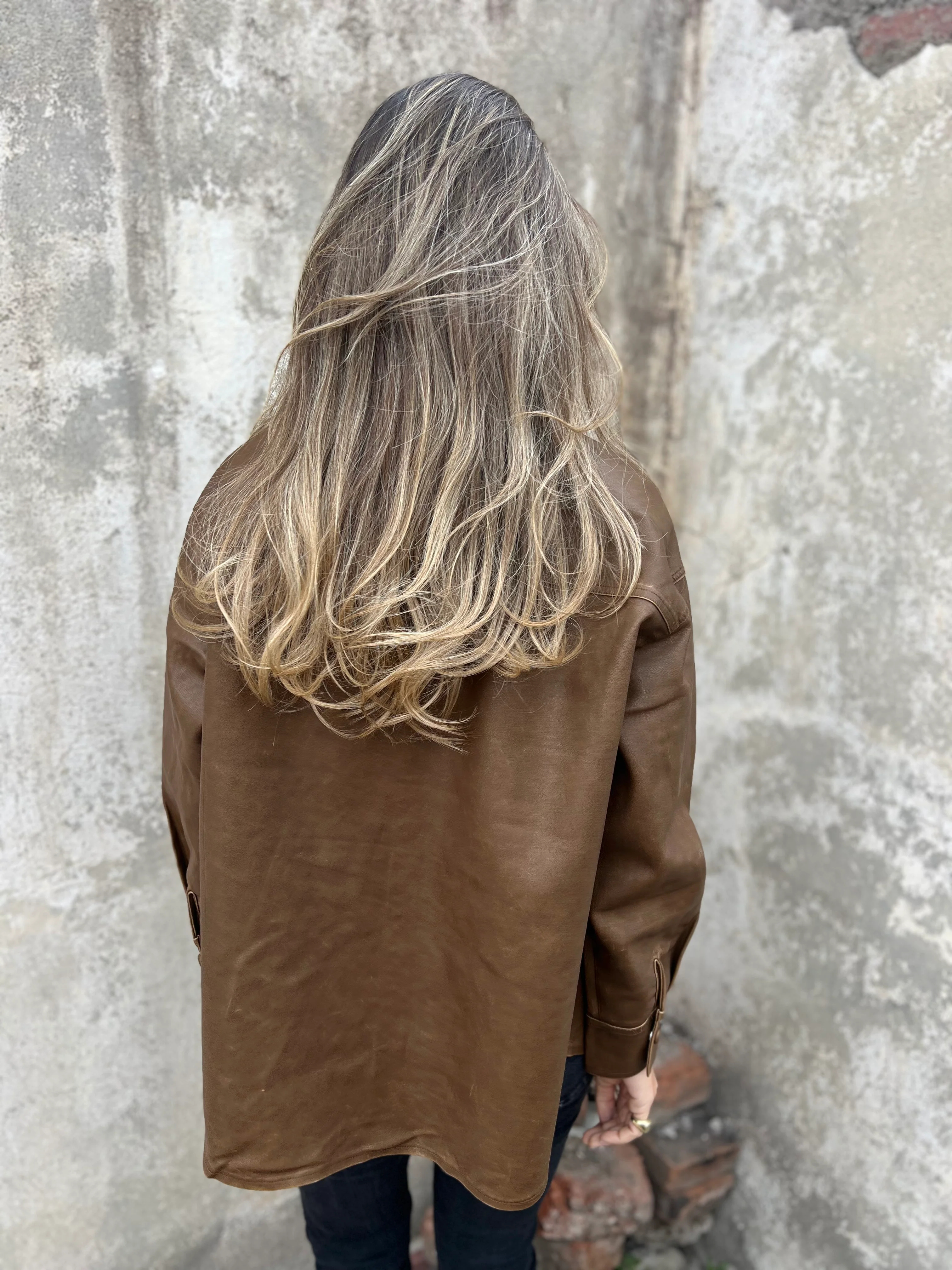 Eco-Leather Overshirt