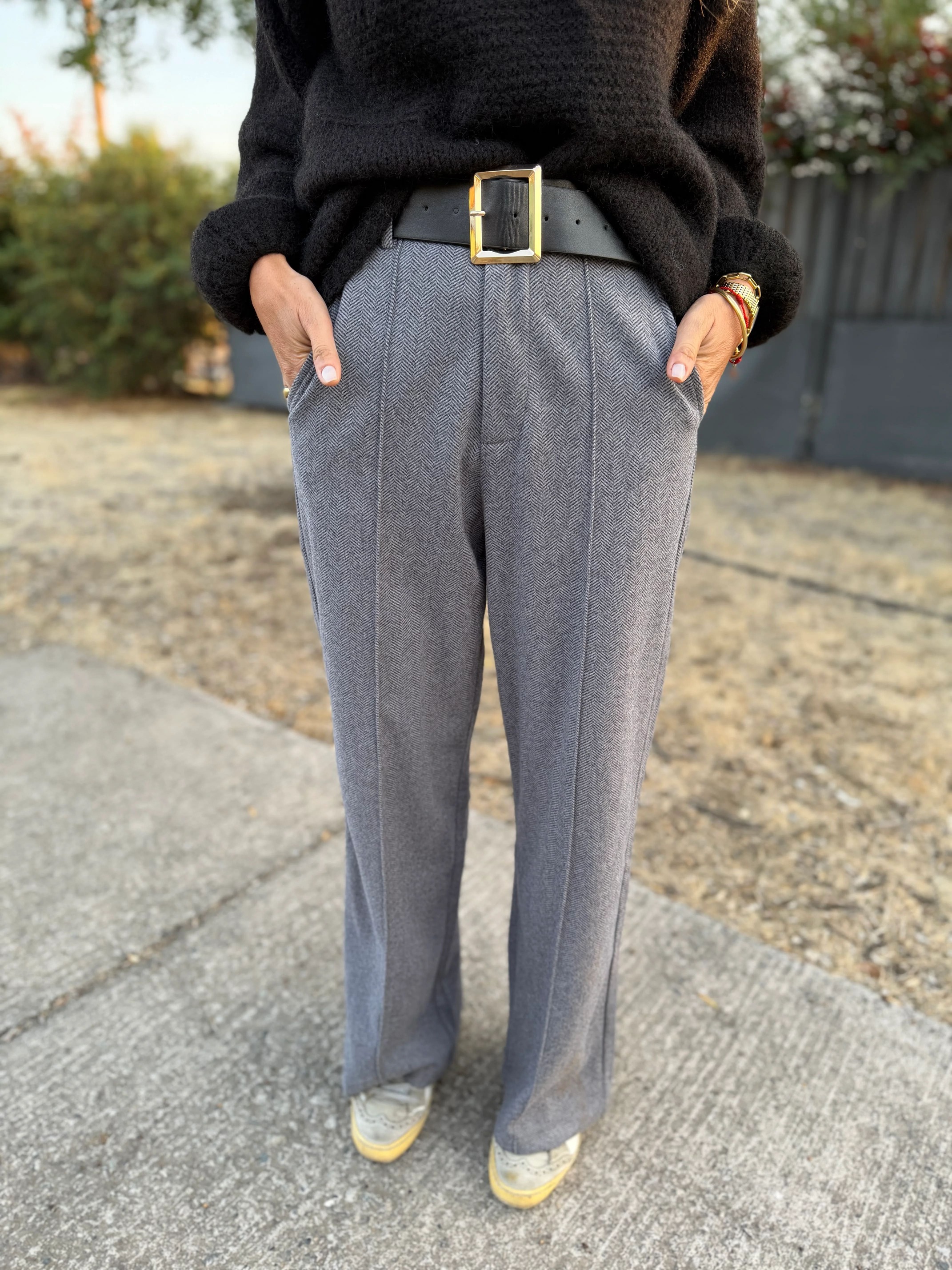 CLEARANCE SALE🔥Stretch Waist Dress Pants with Belt