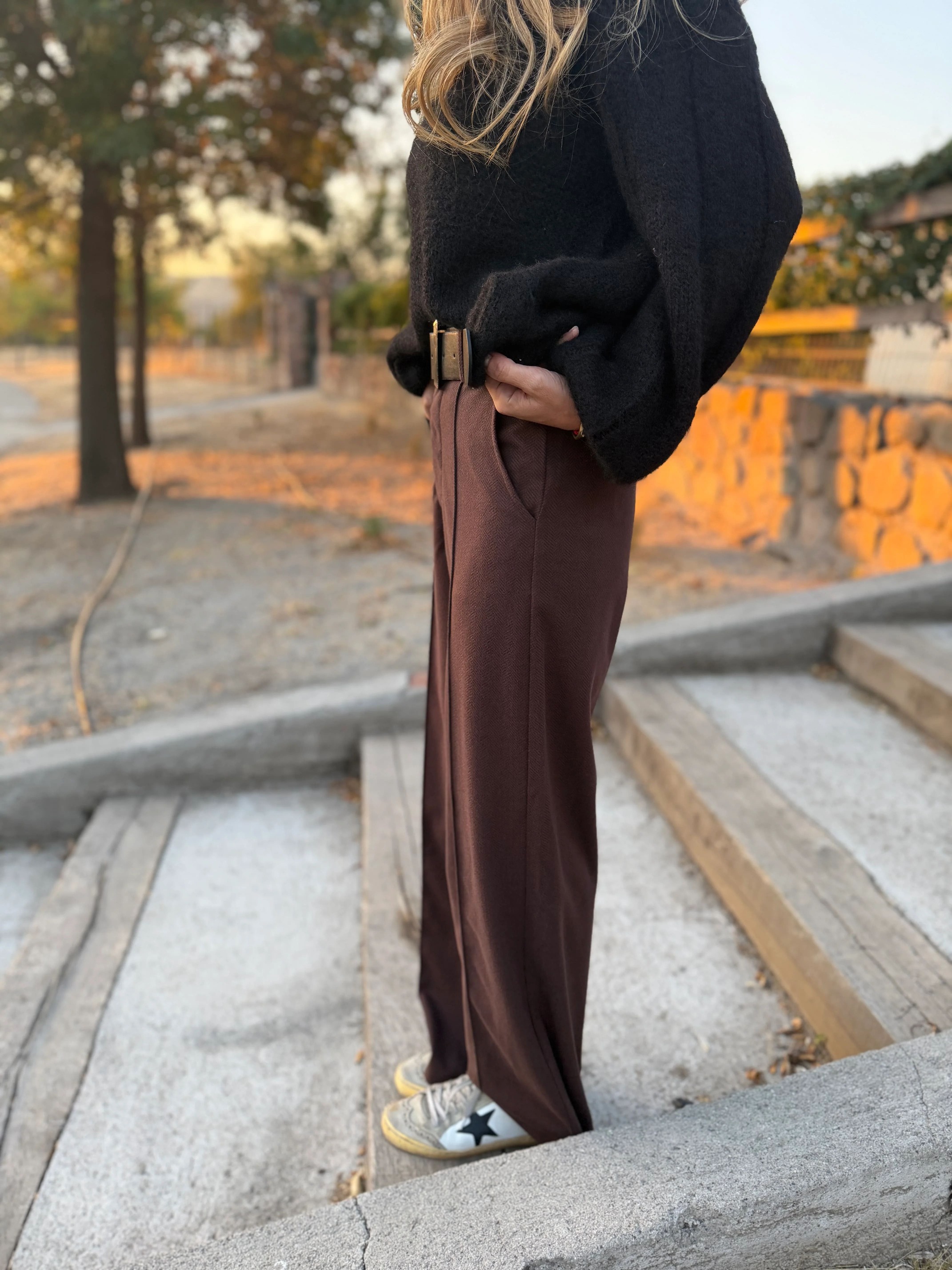 CLEARANCE SALE🔥Stretch Waist Dress Pants with Belt