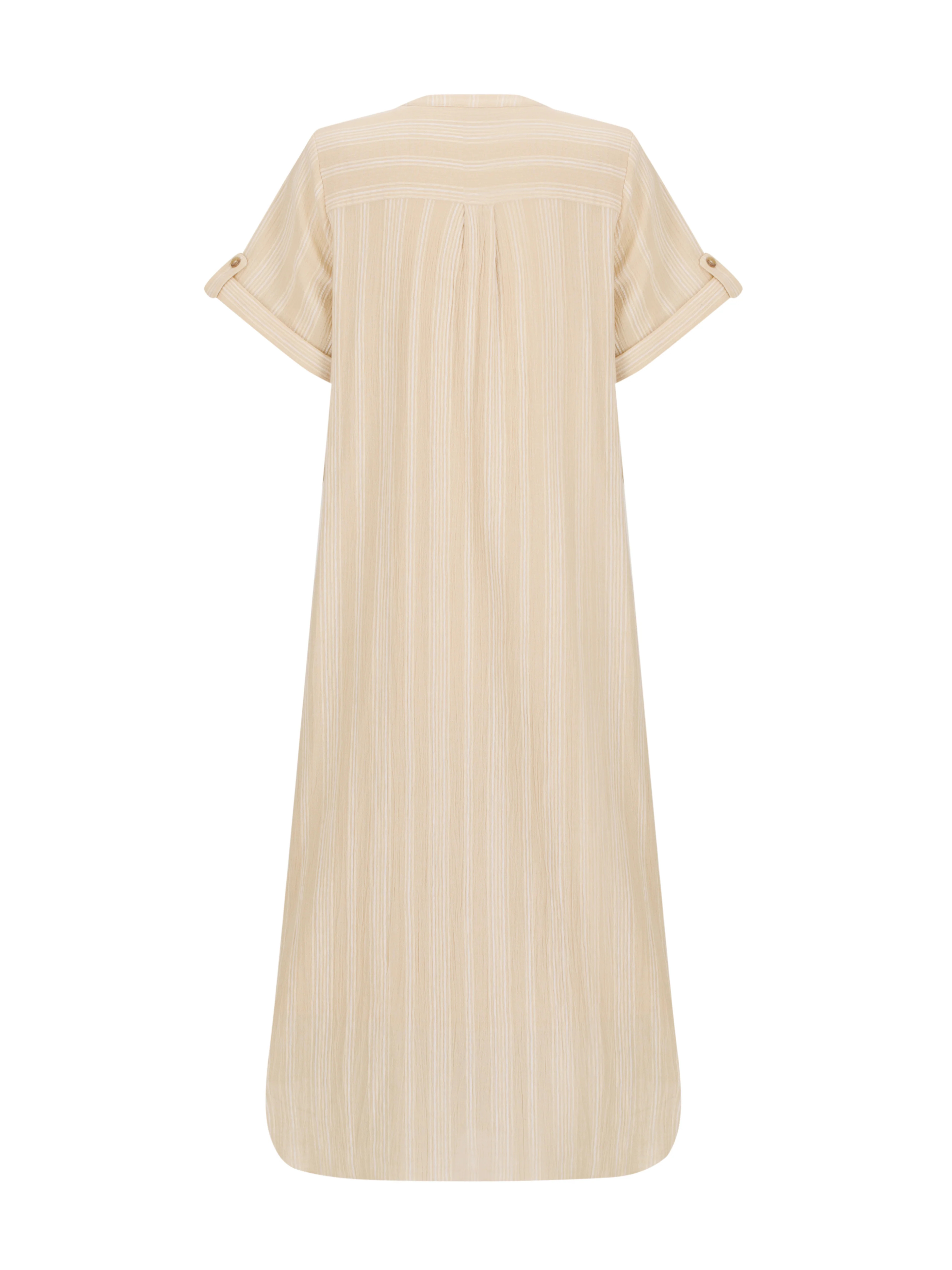 Loose Button Midi Dress