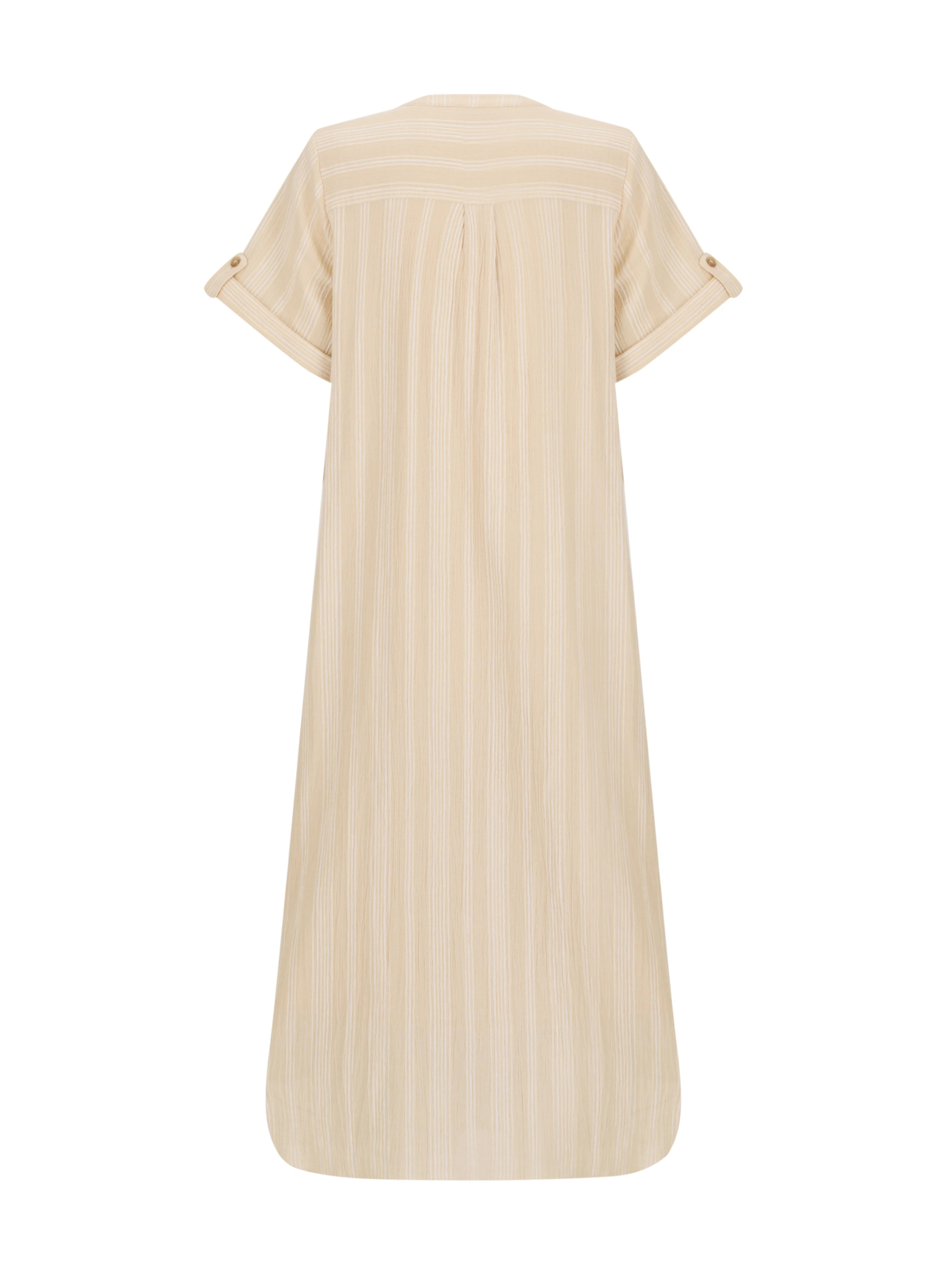 Loose Button Midi Dress
