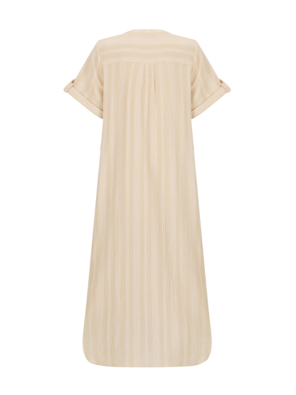 Loose Button Midi Dress
