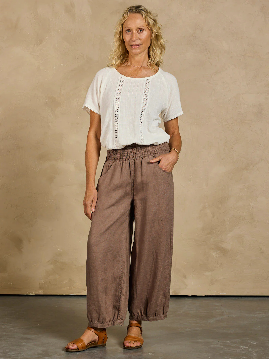 Sadhu French Linen Pants Flax