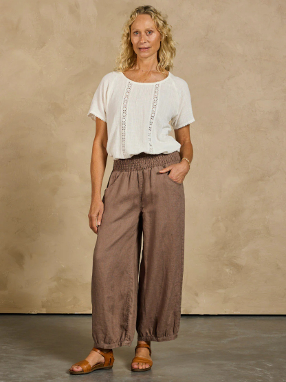 Sadhu French Linen Pants Flax