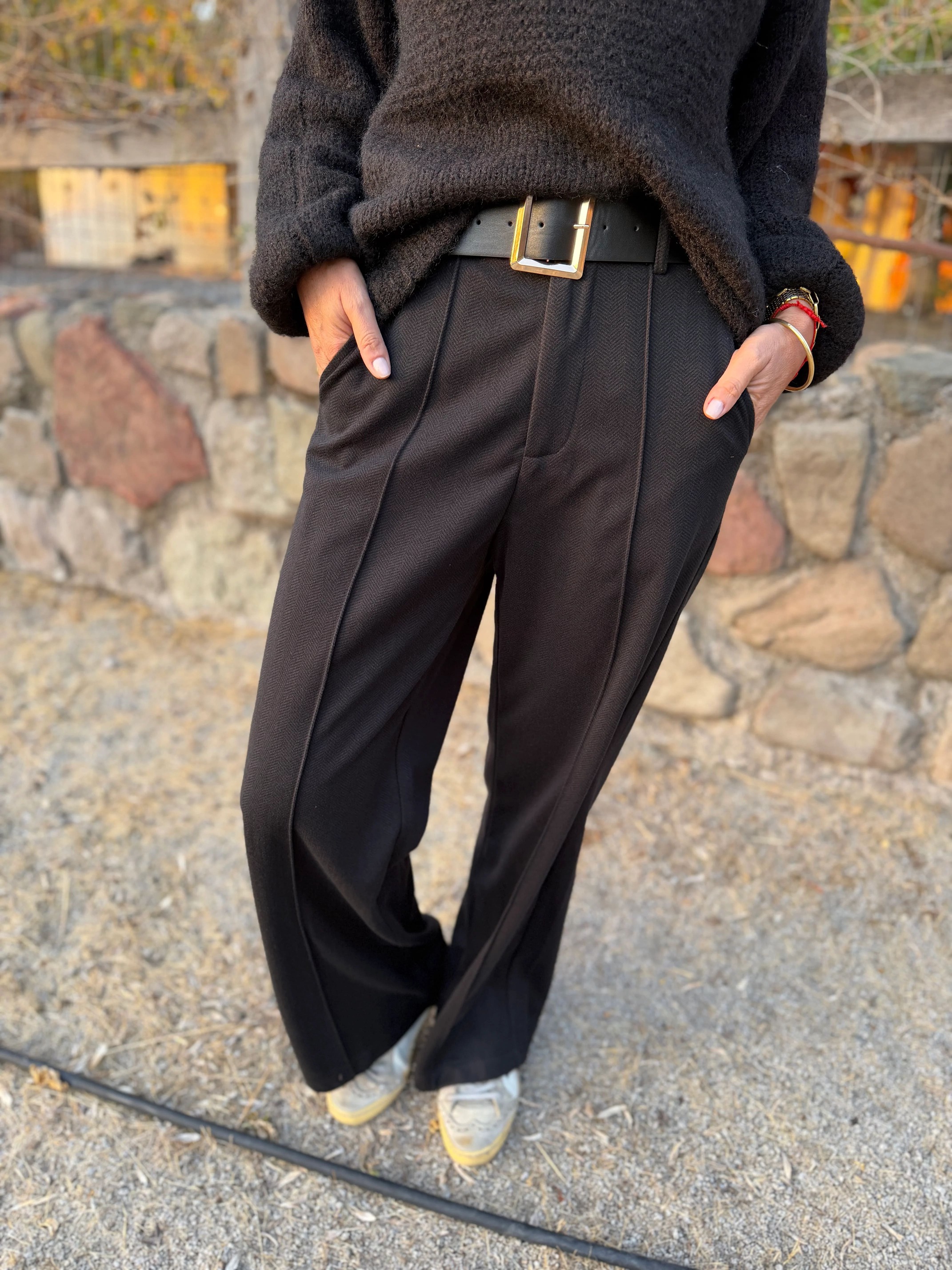 CLEARANCE SALE🔥Stretch Waist Dress Pants with Belt