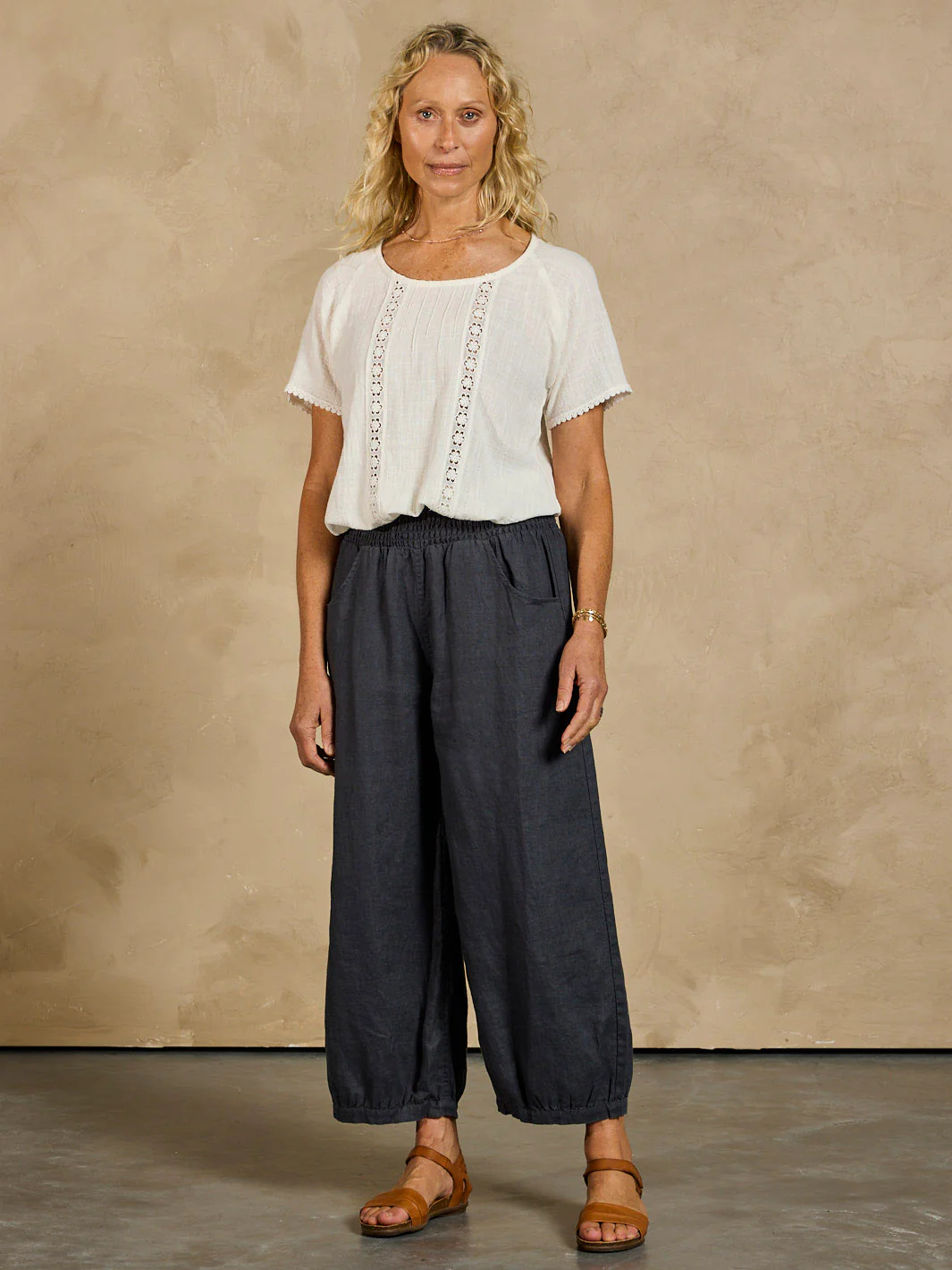 Sadhu French Linen Pants Flax