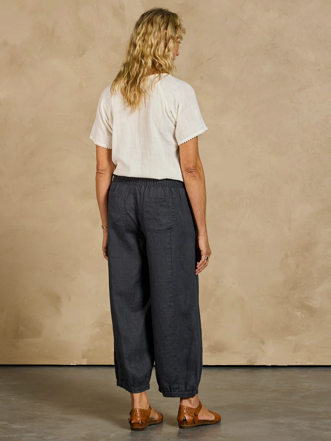 Sadhu French Linen Pants Flax