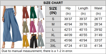 Awoscut Women High Waisted Straight Leg Pants Wide Leg Casual Summer Trouser Comfy Office Work Relaxed Fit Lounge Sweatpants
