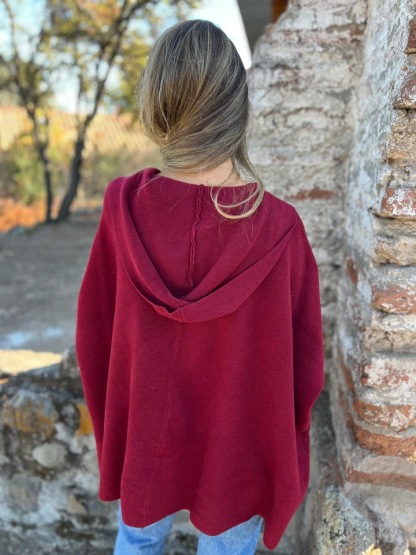 CLEARANCE SALE🔥Notch Lapel Wrap Cape Coat