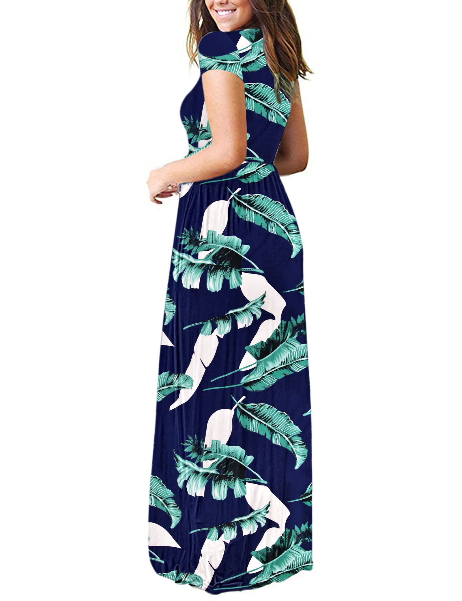 Short Sleeve Loose Maxi Dresses