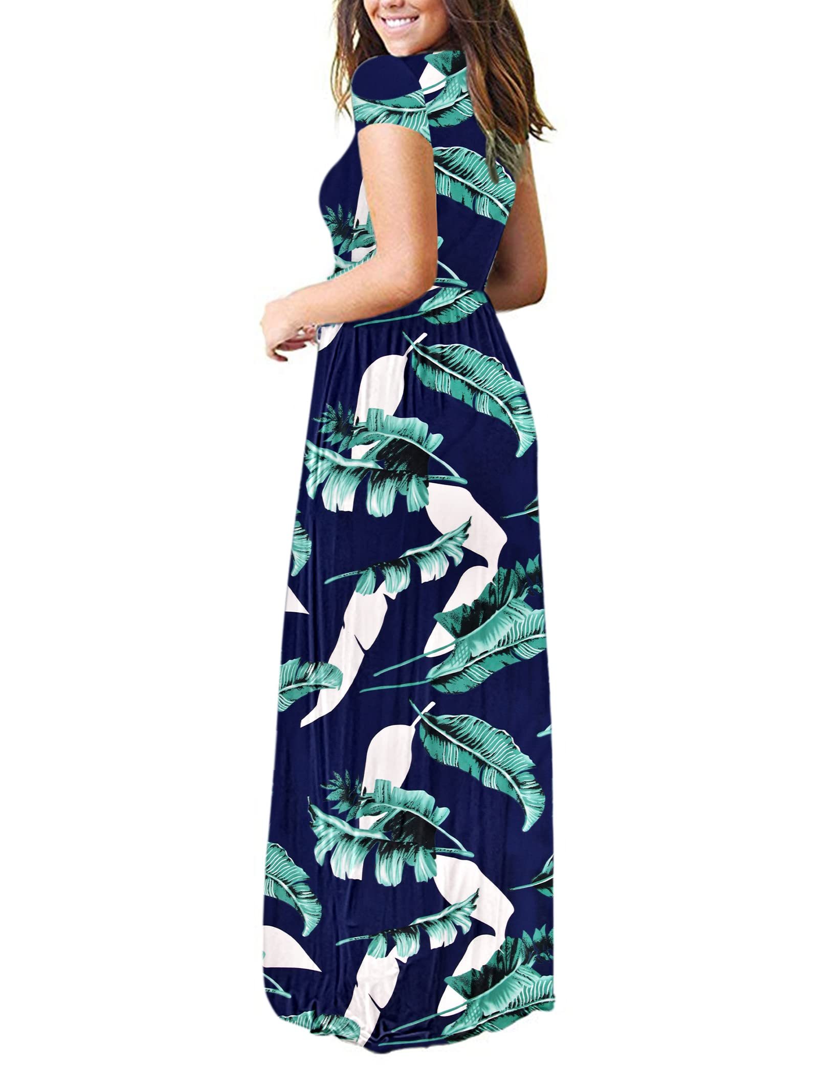 Short Sleeve Loose Maxi Dresses
