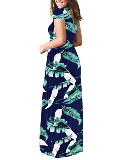 Short Sleeve Loose Maxi Dresses