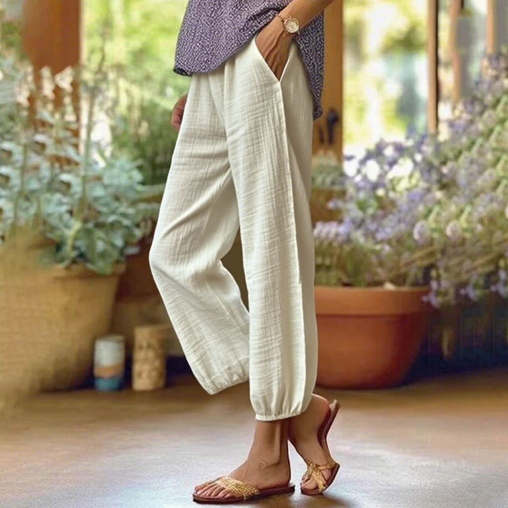 Women's Cotton Linen Cropped Pants-??BUY 2 GET FREE SHIPPING??