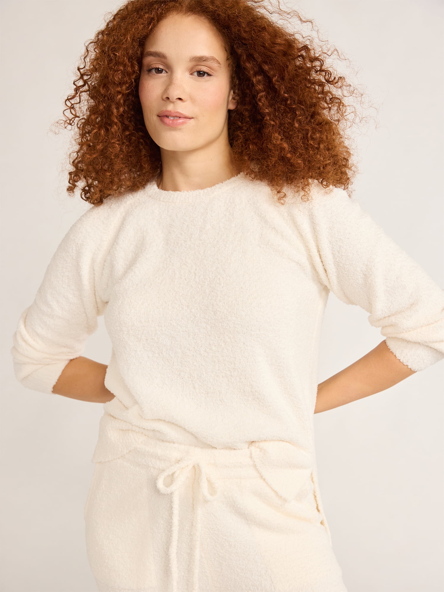 Women's Chenille Top and Pants Set, 2-Piece, Sizes XS-3X