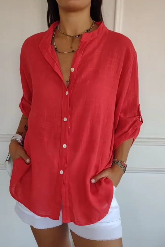 [Copy]Women's Casual Relaxed Linen Top