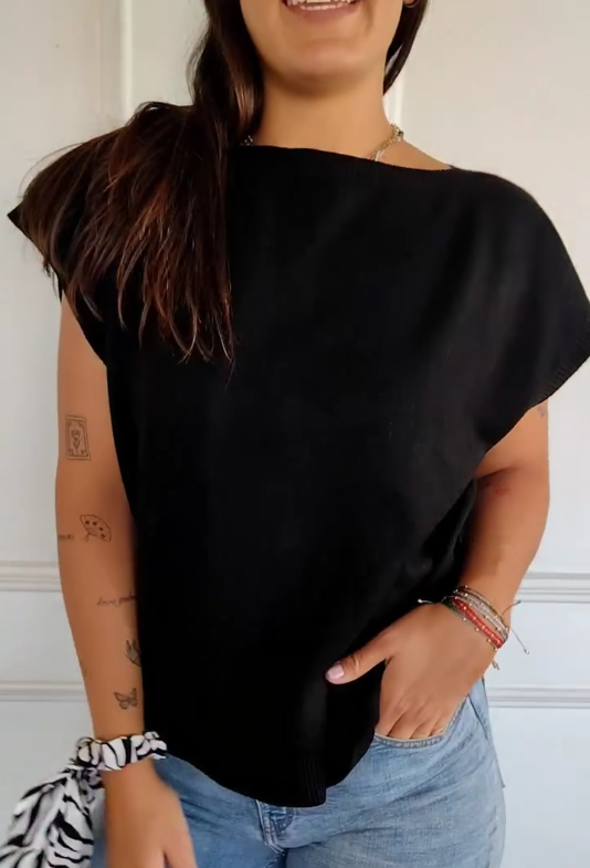 Women's Casual Solid Tops Button Design At The Back