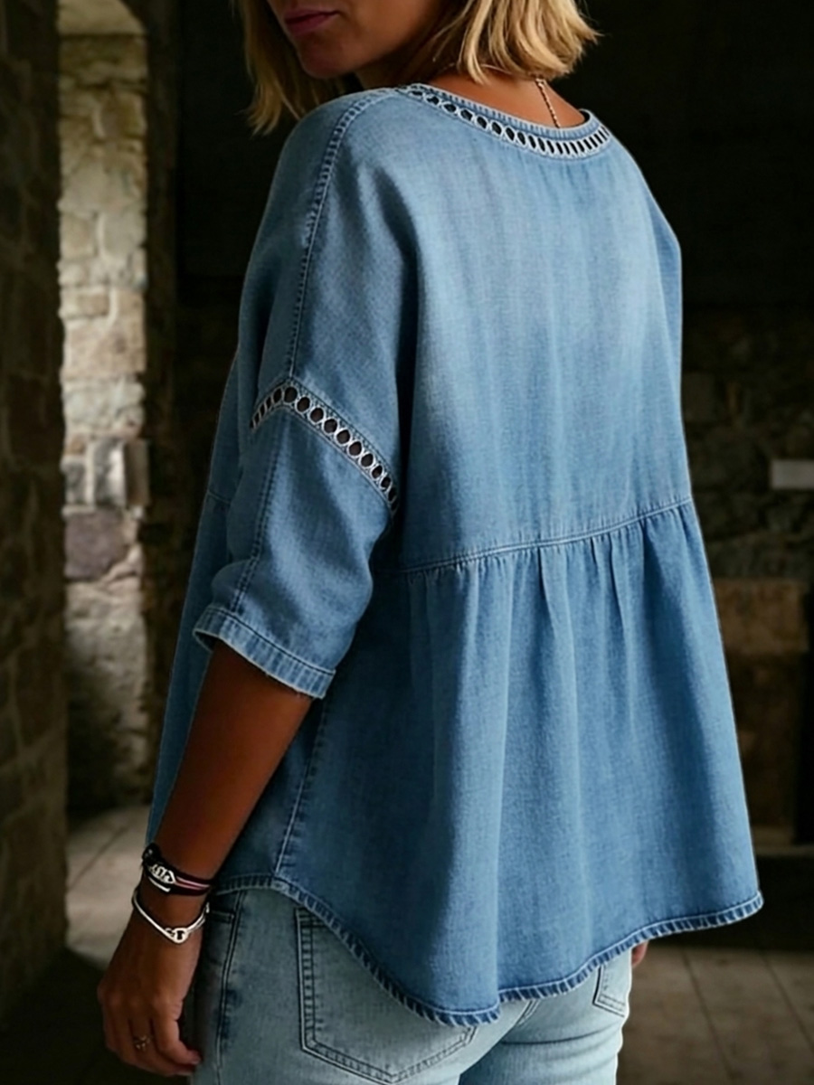 New Arrivals🔥 Women's Vintage Casual Loose Linen Blouse Shirt