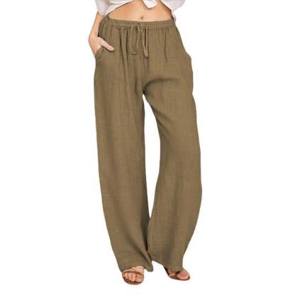 Woman's Cotton Linen Pants-Buy 2 Free Shipping