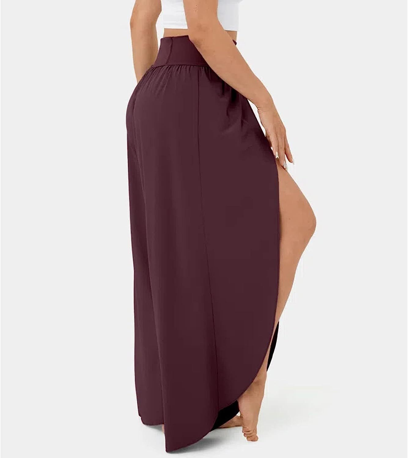 Womens High Waisted Wide Leg Pants
