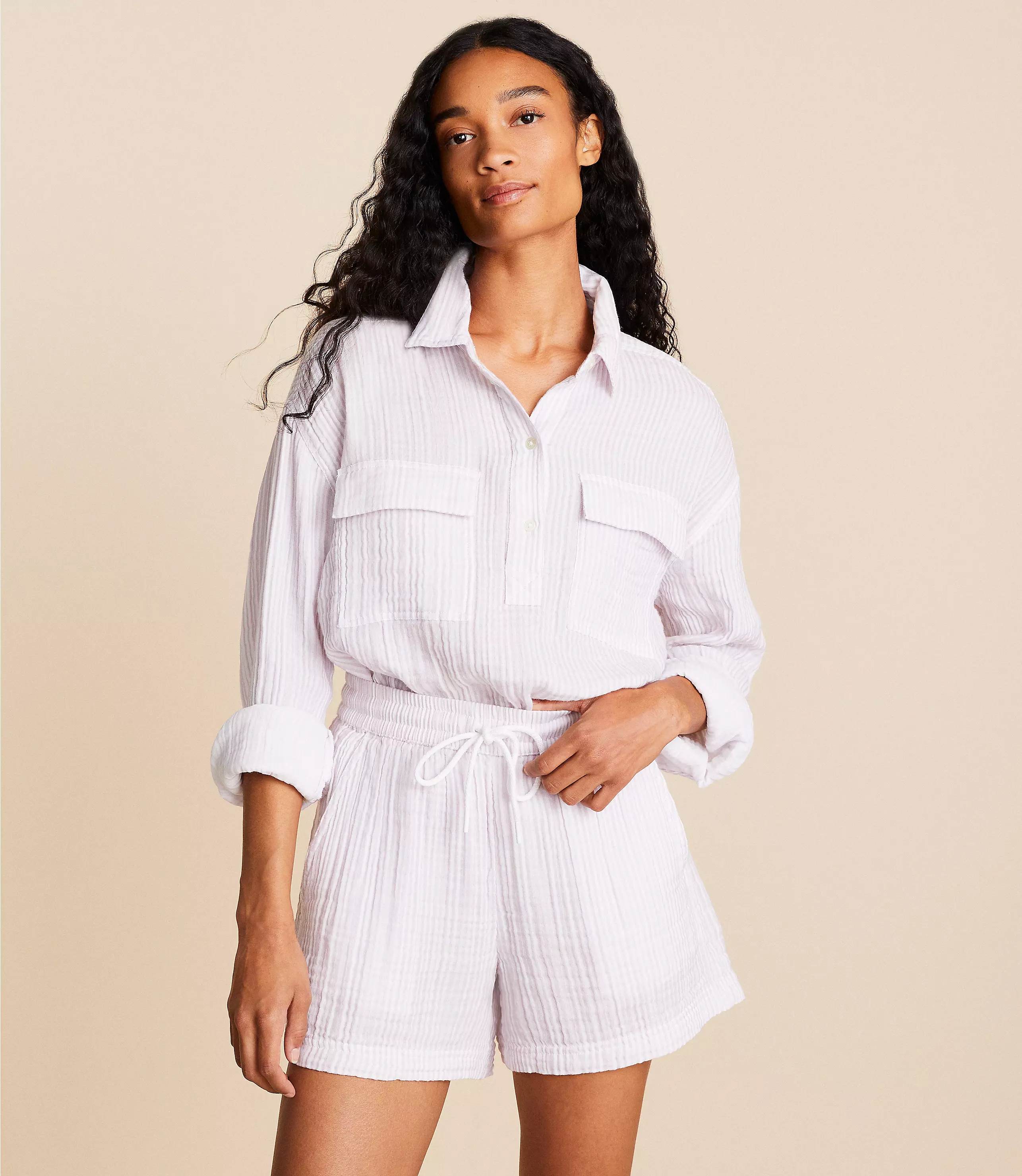 Triple-Weave Cotton Lounge Set