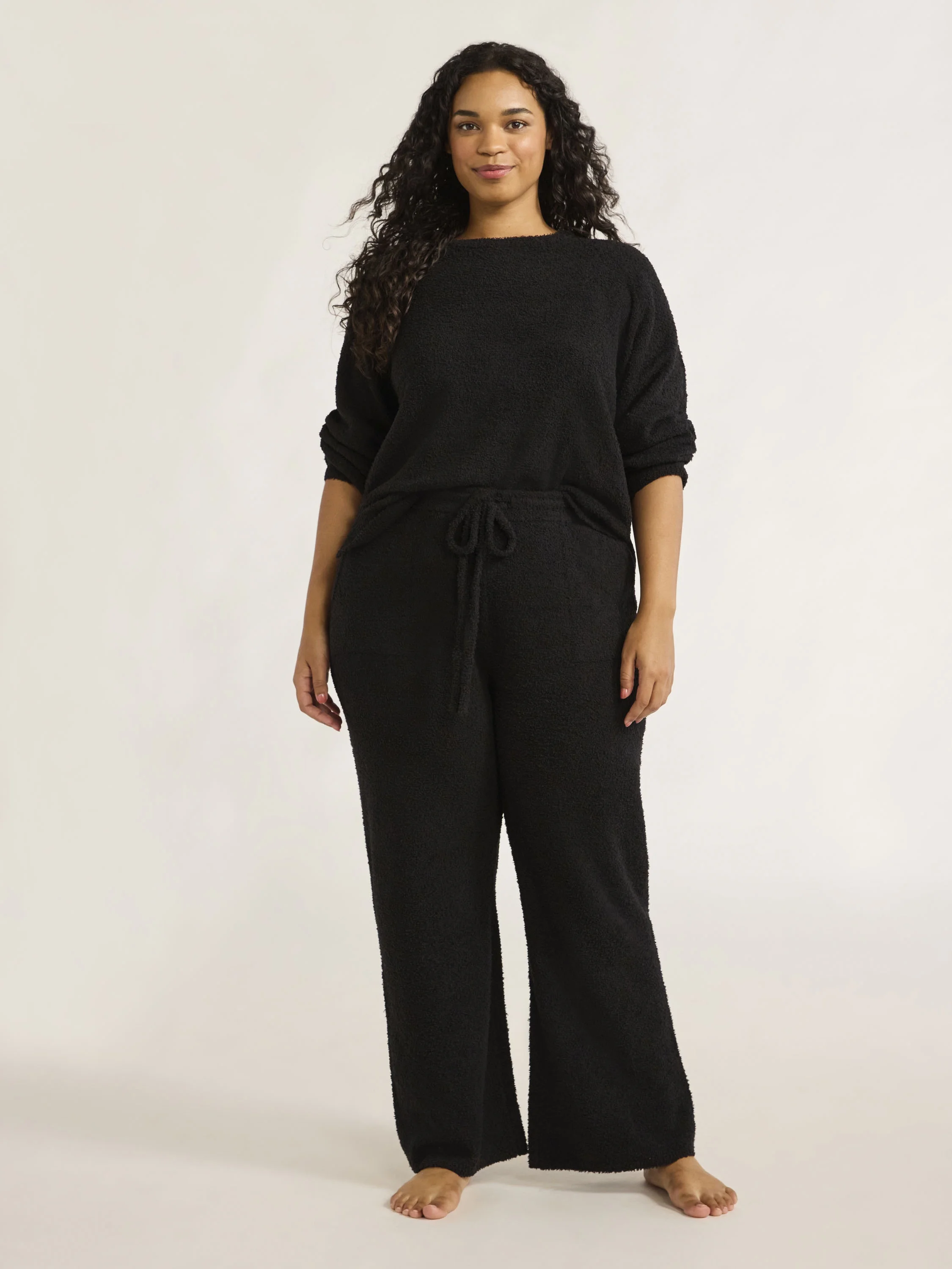 Women's Chenille Top and Pants Set, 2-Piece, Sizes XS-3X