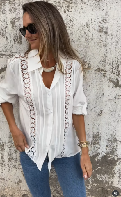 Vintage Style Lace Shirt