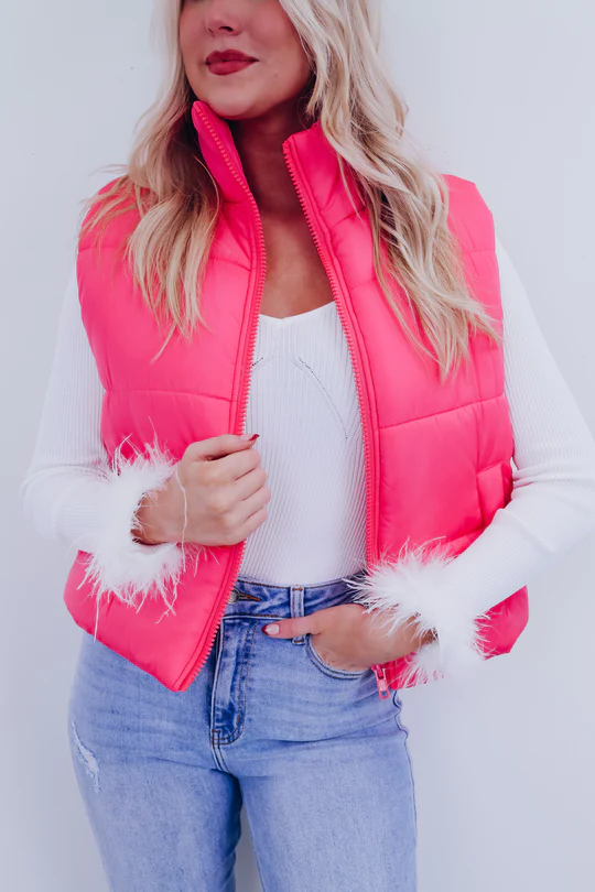 Casual solid color cotton vest jacket