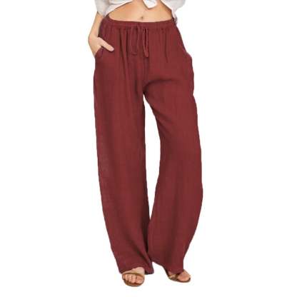 Woman's Cotton Linen Pants-Buy 2 Free Shipping