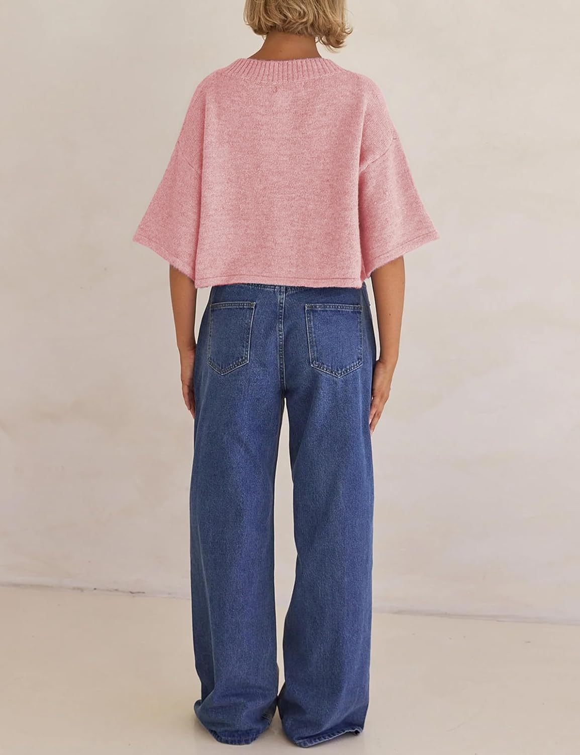 Lightweight Cropped Button Cardigan