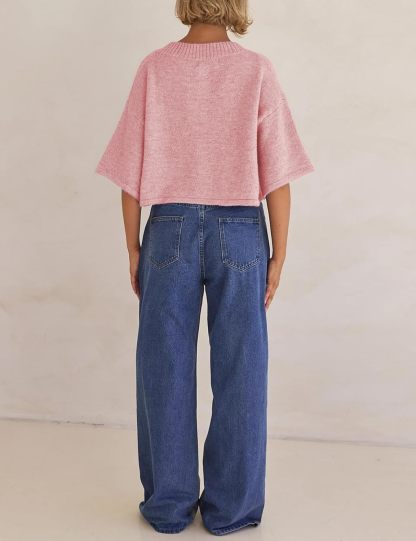 Lightweight Cropped Button Cardigan