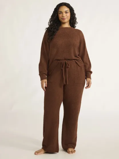 Women's Chenille Top and Pants Set, 2-Piece, Sizes XS-3X